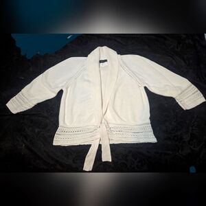 Jones New York Cream Cardigan Sweater